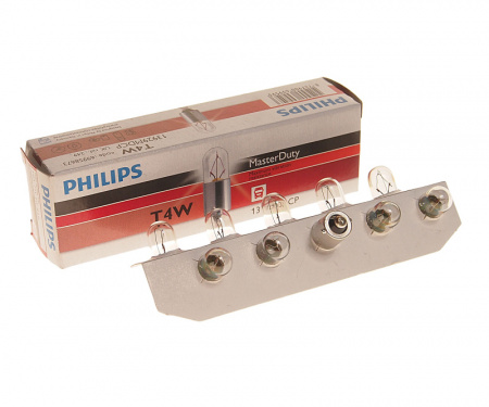 Автолампа T4W (BA9s) MasterDuty 24V PHILIPS /10/200