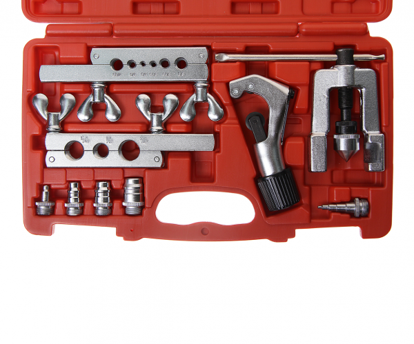 JTC Набор инструментов для резки и развальцовки трубок (JW0062S) дюймовые размеры 9 предметов кейс JTC