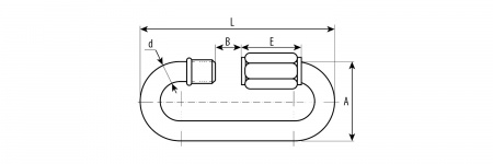 ЗУБР 10 мм, 1 шт, винтовой карабин с муфтой (304536-10)