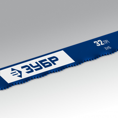 ЗУБР БИМЕТАЛЛ-32, 32 TPI, 300 мм, биметаллическое полотно по металлу, Профессионал (15855-32)