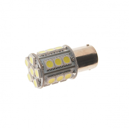 Автолампа P21W (BA15s) 24 SMD 5050 WHITE 480лм  24V MEGAPOWER /10 /100