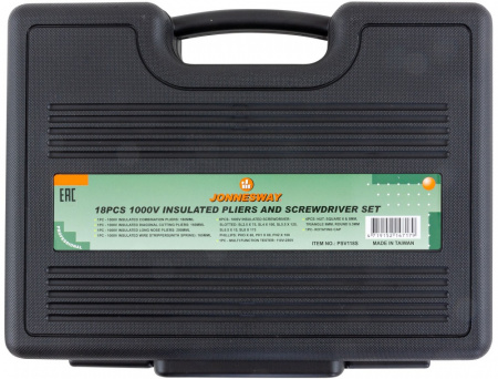 PSV118S Набор диэлектрический, отверток стержневых и шарнирно-губцевого инструмента, 18 предметов