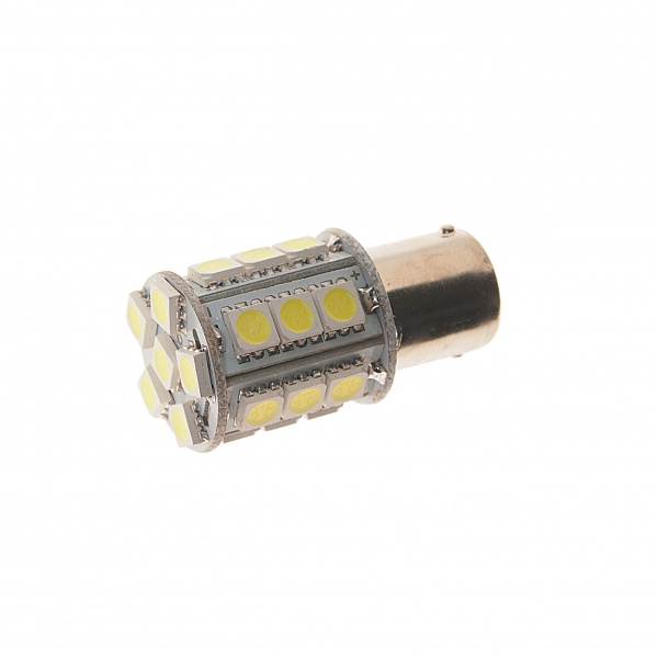Автолампа P21W (BA15s) 24 SMD 5050 WHITE 480лм  24V MEGAPOWER /10 /100 Автолампа P21W (BA15s) 24 SMD 5050 WHITE 480лм  24V MEGAPOWER /10 /100