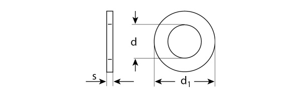ЗУБР DIN 125А, 12 мм, цинк, 8 шт, шайба (303806-12)