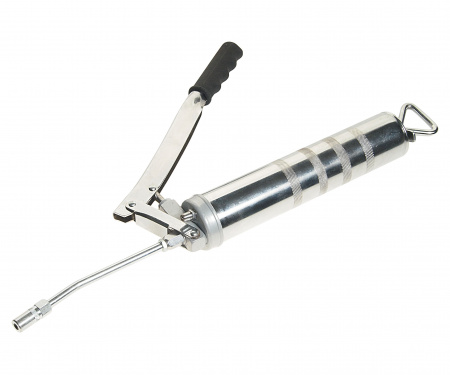 Шприц плунжерный для смазки со стальной трубкой и насадкой 400 мл.(усиленная конструкция) , давление 482 bar ЭВРИКА 1/10