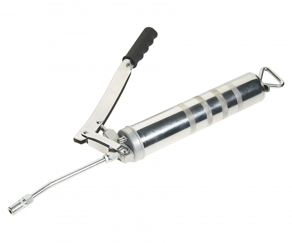 Шприц плунжерный для смазки со стальной трубкой и насадкой 400 мл.(усиленная конструкция) , давление 482 bar ЭВРИКА 1/10