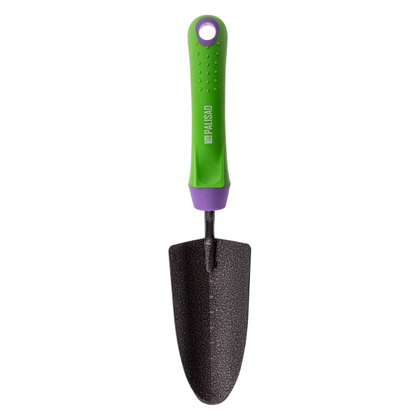 Совок посадочный узкий, 65 х 300 мм, стальной, обрезиненная эргономичная рукоятка, Era, Palisad