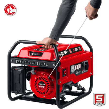 ЗУБР 5500 Вт, бензиновый генератор (СБ-5500)