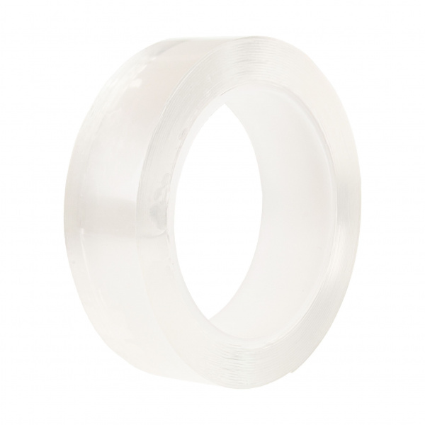 Скотч двухсторонний EW-105 NANO набор 2шт. (30мм х 5м, 0,8мм прозрачный, 30ммх3м, 0,8мм армированный) многоразовый сверхсильный MEGAPOWER /1/10