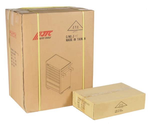 JTC Тележка инструментальная 7 секций (JTC-3931) с набором инструментов (JTC-39311,39312,39313) JTC