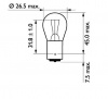 Автолампа P21W (BA15s) 24V PHILIPS /10/200 HIT