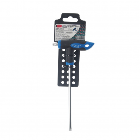 Ключ TORX T30х150ммRF-76730G: Т-образный с прорезиненной рукояткой, на пластиковом держателе  ROCKFORCE /1