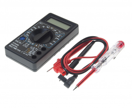 Набор диагностический для электрика (цифровой мультиметр и индикаторная отвертка)  ROCKFORCE /1