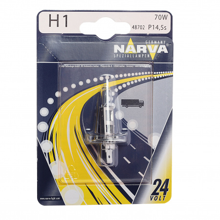 Автолампа H1 (70) P14.5s (блистер) 24V NARVA /1/10