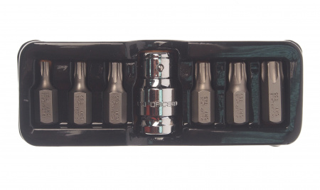 Набор бит RF-4074 TORX с битодержателем,7пр.1/2"(L:30мм;Т25,Т30,Т40,Т45,Т50,Т55), в ложементе ROCKFORCE /1