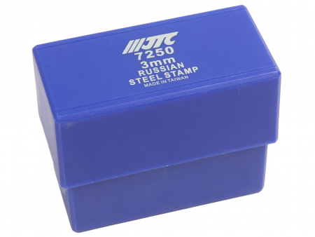 JTC Клейма буквенные кириллица 3мм (HRC 60+-2град. DIN 1451) JTC