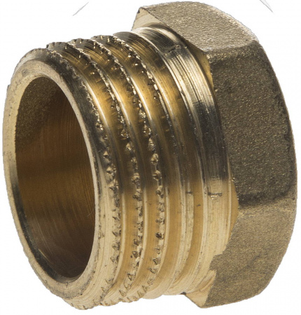 Заглушка GENERAL FITTINGS латунь, 6-ти гранная головка, наружная резьба, 1/2″