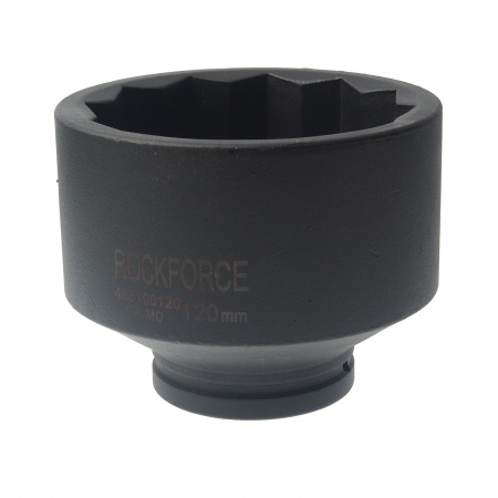 Головка торцевая 120мм 1", 12-гранная L=100мм ударная глубокая ROCKFORCE RF-488100120 /1 Головка торцевая 120мм 1", 12-гранная L=100мм ударная глубокая ROCKFORCE RF-488100120 /1