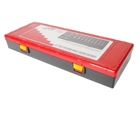 JTC Набор головок торцевых 1/2" 6-ти гранных 10-32мм ударных глубоких 12 предметов в кейсе JTC