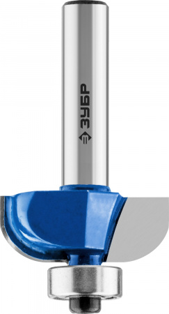 ЗУБР 25.4 x 10 мм, радиус 6.3 мм, фреза кромочная калевочная №2, Профессионал (28702-25.4)