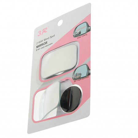 Зеркало дополнительное 3R-054 мертвой зоны 69,5*41мм сферическое, регулируемое, безрамочное, к-т (2шт) (скотч) (скотч) 3R /1/100