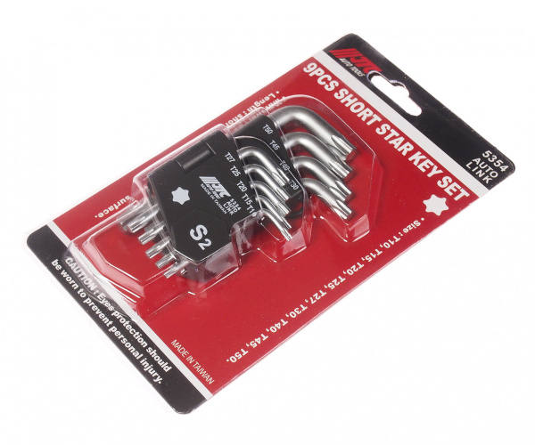 JTC Набор ключей TORX T10-Т50 Г-образных 9 предметов JTC JTC Набор ключей TORX T10-Т50 Г-образных 9 предметов JTC