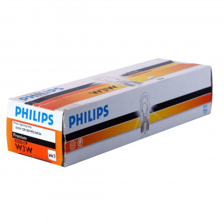 Автолампа W3W (W2.1*9.5d) 12V PHILIPS /10/200 HIT
