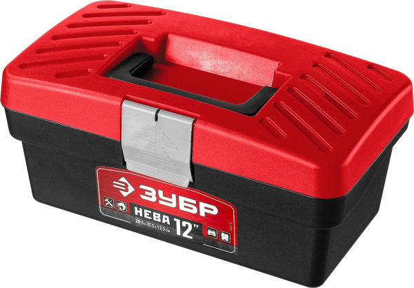 ЗУБР НЕВА-12, 285 х 155 х 125 мм, (12″), Пластиковый ящик для инструментов (38323-12)
