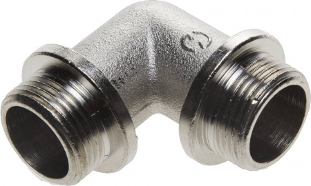 Уголок GENERAL FITTINGS с упором, никелированная латунь, ш/ш, 3/4″