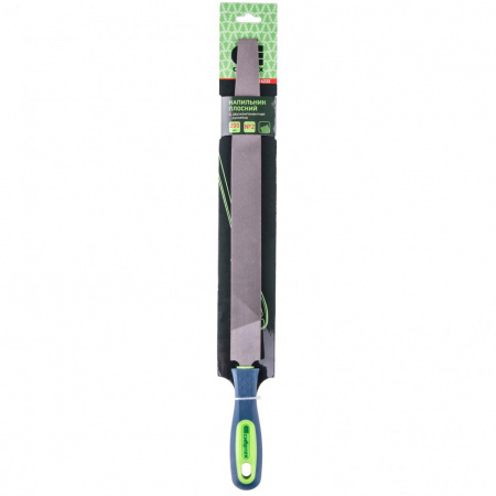 Напильник, 300 мм, плоский, двухкомпонентная рукоятка, №2 Сибртех