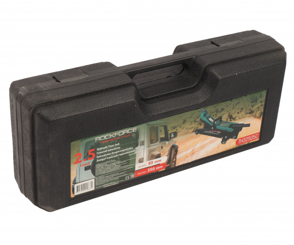 Домкрат гидравлический RF-TH32505C подкатной 2,5т (h min 85мм.h max 350мм) в кейсе ROCKFORCE /1