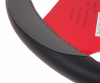 Оплетка руля MIS-LT34A (L) BLACK/GREY кожа MISTAR /1/25