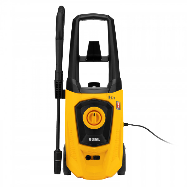 Моечная машина высокого давления R-170, 2000 Вт, 170 бар, 360 л/ч, колесная// Denzel