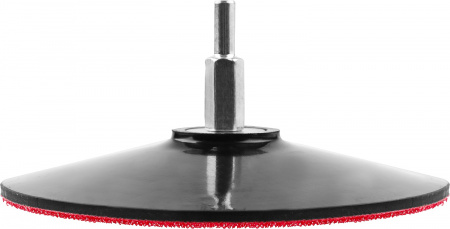 STAYER d 125 мм, резиновая, опорная тарелка на липучке для дрели (35740-125)