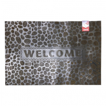 Коврик резиновый 58*88см (Welcome) желтый (Bay) (15)