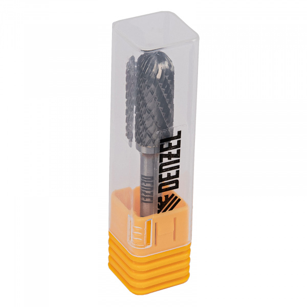 Борфреза по металлу твердосплавная, цилиндрическая закругленная, тип-С, 12 мм// Denzel