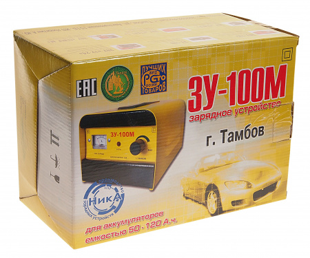 Зарядное устройство ЗУ-100М для АКБ 50-100Ач 12V (8А) плавная регулировка 220V ТАМБОВ /1
