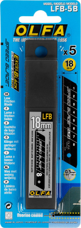 OLFA 18 мм, сегментированные лезвия (OL-LFB-5B)