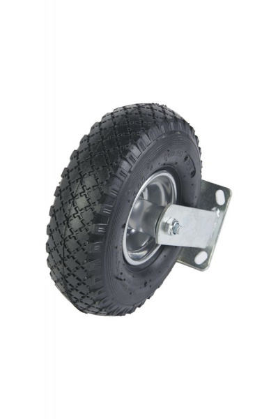 Колесо пневматическое резиновое 260 мм PRF 85 неповоротное на кронштейне Колесо пневматическое резиновое 260 мм PRF 85 неповоротное на кронштейне