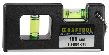 KRAFTOOL Mini-Pro, 100 мм, магнитный компактный уровень, Pro (1-34861-010)