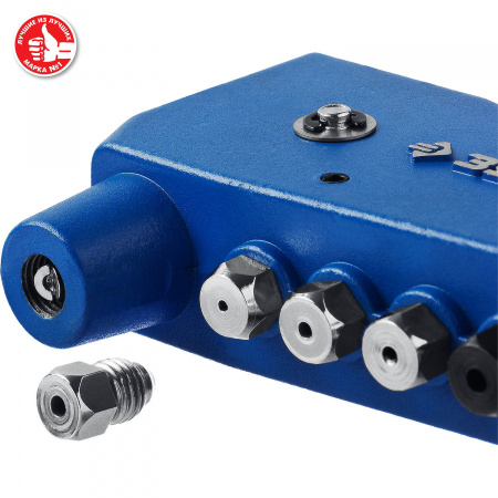 ЗУБР К-М6, 2 вида заклёпок, комбинированный литой заклепочник в кейсе, Профессионал (31196)