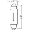 Автолампа C5W (SV8.5/8) 41мм 24V OSRAM /10/50/200