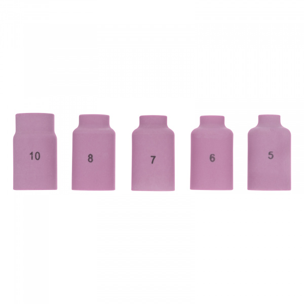 Набор керамических сопел для газовой линзы № 5, 6, 7, 8, 10 Denzel