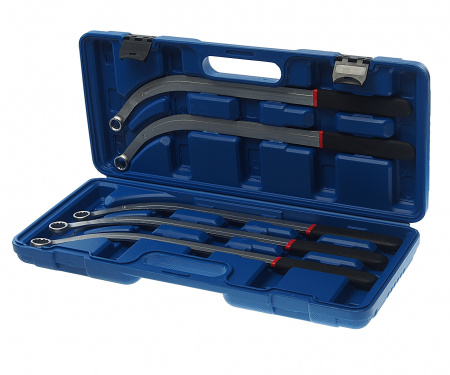 Набор ключей накидных RF-50511: удлиненных изогнутых (L-470мм; 13,15, 16, 17, 19мм) 5пр., в кейсе ROCKFORCE /1 Набор ключей накидных RF-50511: удлиненных изогнутых (L-470мм; 13,15, 16, 17, 19мм) 5пр., в кейсе ROCKFORCE /1