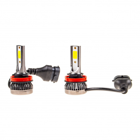Автолампа MisMINI H11 LED 2 COB 18W с радиатором (2шт) 12-24V /1/ 150