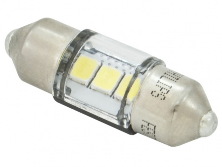 Автолампа C5W (SV8.5/8) LED 30мм WHITE Ultinon Pro6000 LED 6000K 100Лм 12V PHILIPS /1/10