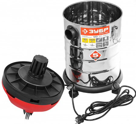 ЗУБР М3, 30 л, 1400 Вт, строительный пылесос (ПУ-30-1400 М3)