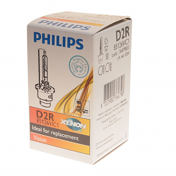 Автолампа D2R (35) P32d-3 Xenon Vision 4600K 85V PHILIPS /1/2