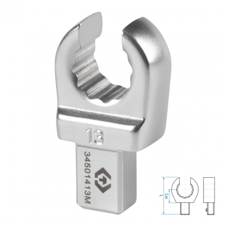 Насадка разрезная серии "FIT", 13 мм, 9х12 мм KING TONY 34501413M