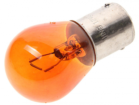 Автолампа PY21W  (BA15s) AMBER 12V HNG /10/1000